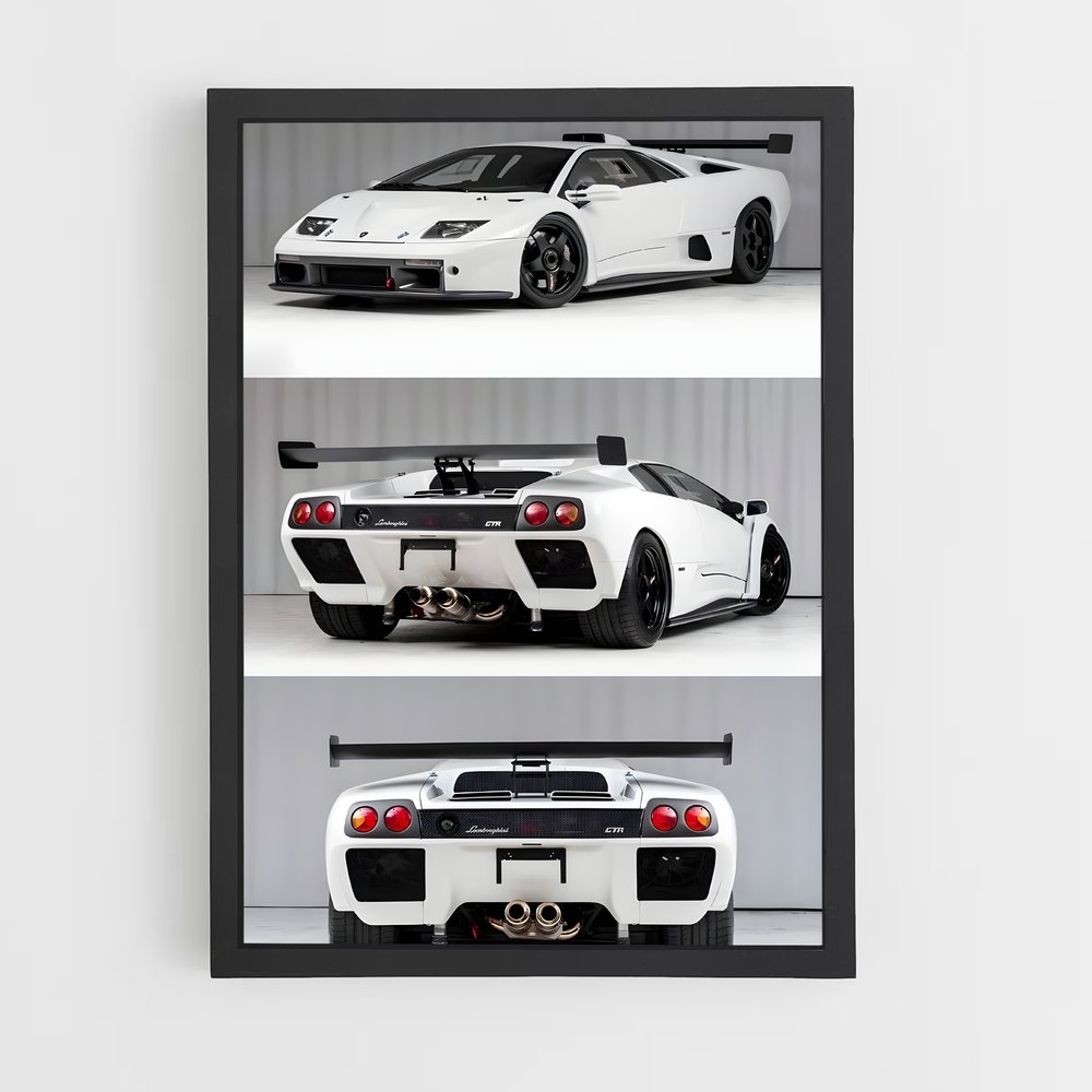 Poster Diablo Stripes – affiche Lamborghini (vue 2)